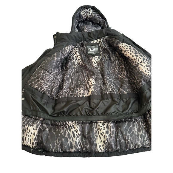 Women L Black Snow Utility Jacket, CB Sport, warm comfortable hoodie - Picture 3 of 15